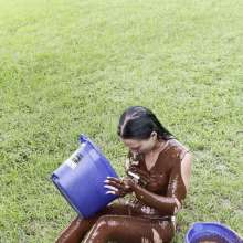 FunFilled Photography: Mallory Sploshes around in Mud!