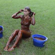 FunFilled Photography: Mallory Sploshes around in Mud!