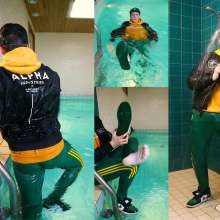 vstyle83: Pool Time in Adidas and Alpha Industries