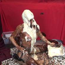 Jayce: Happy Bangsgiving!  Prude handcuffed, Vibrated+ Find the Key in the Mess!