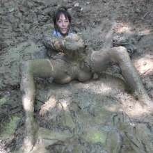 Jayce: Random Mud Find-Dress Up-Trash It!  Trashed Secretary to Nude