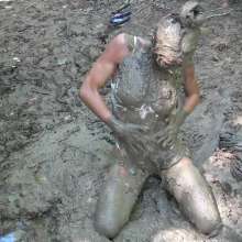 Jayce: Random Mud Find-Dress Up-Trash It!  Trashed Secretary to Nude