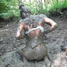 Jayce: Random Mud Find-Dress Up-Trash It!  Trashed Secretary to Nude