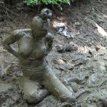 Jayce: Random Mud Find-Dress Up-Trash It!  Trashed Secretary to Nude