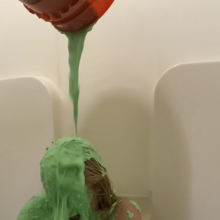 Slimed Models: Eliza Finally Gets the Slimed Models Nasty Slime!
