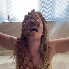 Slimed Models: Vivi Gets Slimed With the Nastiest Brown Slop