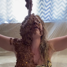 Slimed Models: Vivi Gets Slimed With the Nastiest Brown Slop