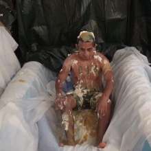 GungeJacob: Sensei Johnathan Green Singlet Gunging Two Angles Front Side