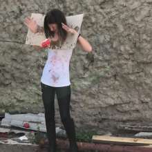 Top Messy Girls: Showered with Canned Tomatoes
