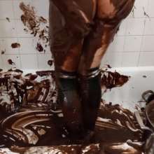 mattwoof: Shy Tied-up Twink in Brownie Batter