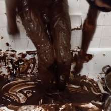 mattwoof: Shy Tied-up Twink in Brownie Batter