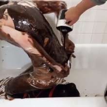 mattwoof: Shy Tied-up Twink in Brownie Batter