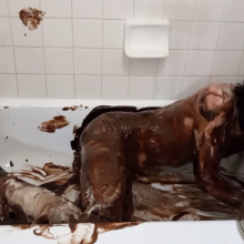 mattwoof: Shy Tied-up Twink in Brownie Batter