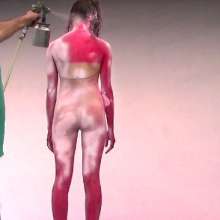 FOXY: Gorgeous body paint covered