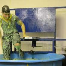 GungeTankBabes: New Scene with Aaron Dunked in Gunge Playing Hayley Says