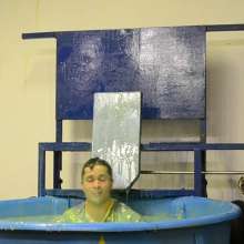 GungeTankBabes: New Scene with Aaron Dunked in Gunge Playing Hayley Says
