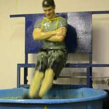 GungeTankBabes: New Scene with Aaron Dunked in Gunge Playing Hayley Says