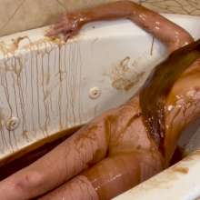 Alana SexyMessyBabes: Alesacia Syrup Strip Tease