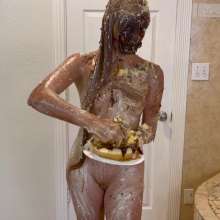 Alana SexyMessyBabes: Alesacia Syrup Strip Tease