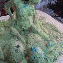 Jayce: Bed, Cakes and Beyond!  California King Bed of Cakes+syrup!