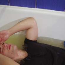Wet Live Team: Completely Soaked in Things after a Hard Day's Work!  Wet Boy
