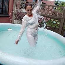Thefetishgirl: Dripping Wet White Clothes