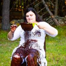 JD and Messy Andi: Chocolate Andi Part 1: Cake Sit, Brownie Batter and Panty Filling!