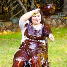 JD and Messy Andi: Chocolate Andi Part 1: Cake Sit, Brownie Batter and Panty Filling!