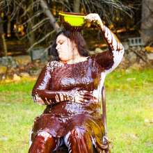 JD and Messy Andi: Chocolate Andi Part 1: Cake Sit, Brownie Batter and Panty Filling!