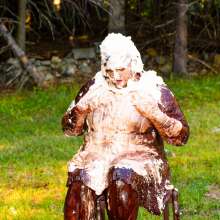 JD and Messy Andi: Chocolate Andi Part 2: Chocolate Pudding and Cream Pies!