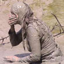 FOXY: Black dress in mud--part2