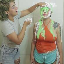 lovingmessy4you: Haily Puts Gunge and Pies on Loly + (POV Pie)