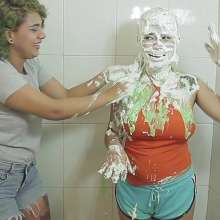 lovingmessy4you: Haily Puts Gunge and Pies on Loly + (POV Pie)