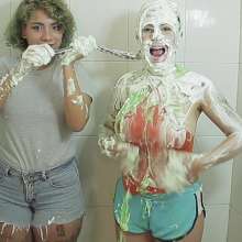 lovingmessy4you: Haily Puts Gunge and Pies on Loly + (POV Pie)