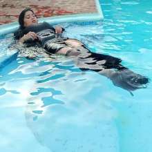 WetPlace: Jazminss Enjoying At Pool In Formal Clothes
