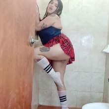 WetPlace: Jazminss Shower In Plaid Skirt