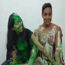 JohnWam: Key Gets Green Slimed and Fucked