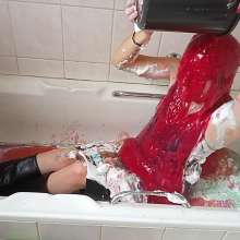 Thefetishgirl: Leather Messy Fun