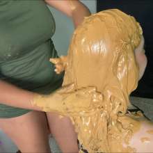 RevSlymsford: Nicolette + Ana's Thorough Messy Peanut Butter Shampoo Fun