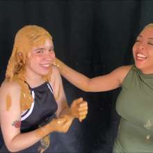RevSlymsford: Nicolette + Ana's Thorough Messy Peanut Butter Shampoo Fun