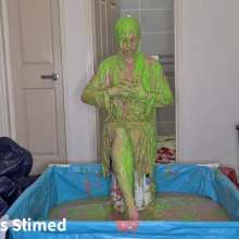 Aussie girls slimed: Office Girl Sharni Gets Slimed