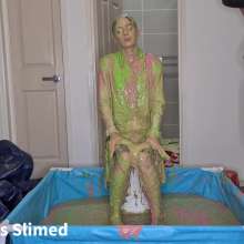 Aussie girls slimed: Office Girl Sharni Gets Slimed