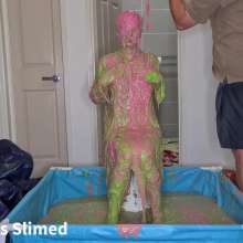 Aussie girls slimed: Office Girl Sharni Gets Slimed