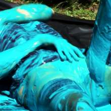 Lara_eurowam: Olga Gets Gunged with Slime Wearing a Formal Dress