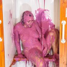 CandyCustard: Photoset: Kacie X Rated Filling Challenge + Infinite Gunge