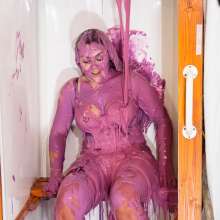 CandyCustard: Photoset: Kacie X Rated Filling Challenge + Infinite Gunge