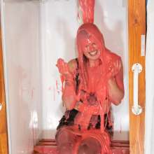 CandyCustard: Photoset: Office Gal Lottie Lalay Gunged To Save Her Job