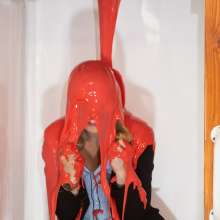 CandyCustard: Photoset: Office Gal Lottie Lalay Gunged To Save Her Job