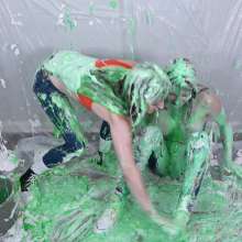 Miss Nicole: Pie Fight Part Two: Naked Messy Fun and Winner Gets Slimed