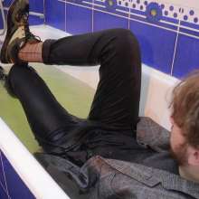 Wet Live Team: Programmer Oleg Knows How to Relieve Stress!  Full Wetting